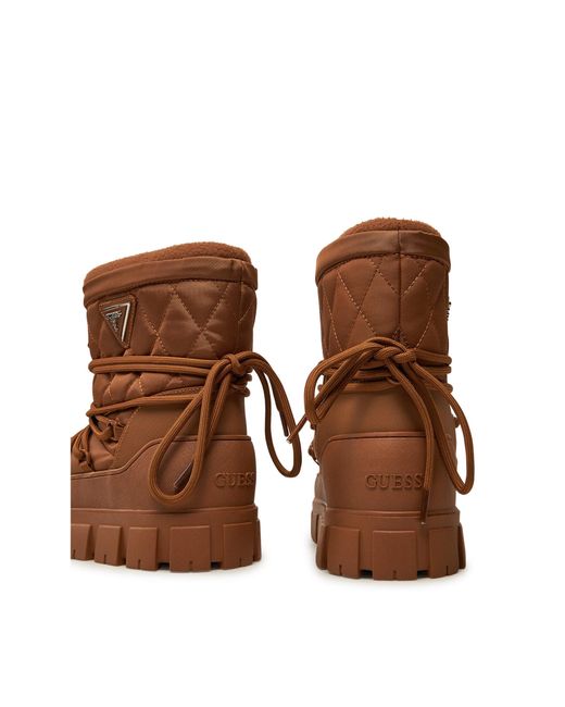 Guess Brown Schneeschuhe Uniques Flfuni Fab10