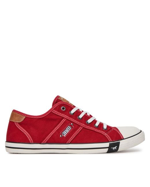 Mustang Sneakers Aus Stoff 4058-310 in Red für Herren