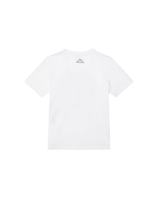 Kappa T-Shirt 351U8Jw 001 Regular Fit in White für Herren
