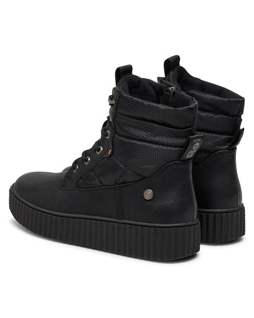 Refresh Black Schnürschuhe 172232