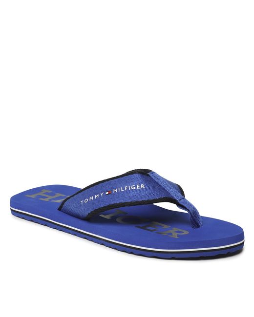 Tommy Hilfiger Zehentrenner classic hilfiger beach sandal fm0fm04617 ultra blue c66 für Herren