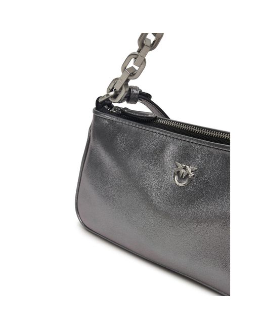 Pinko Gray Handtasche Half Moon Baguette Mini Ai 25-26 Pltt 105069 A2O9