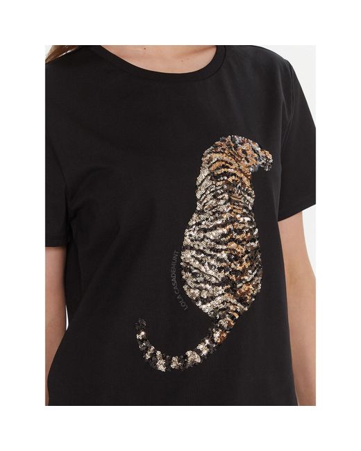 Lola Casademunt Black T-Shirt Lf2515027 Regular Fit