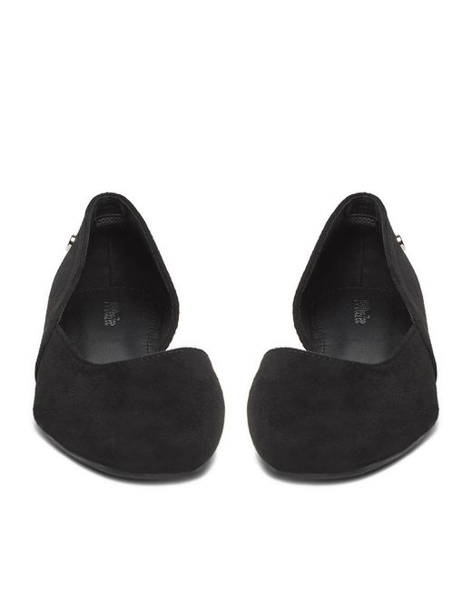 DeeZee Black Ballerinas 9-830-B