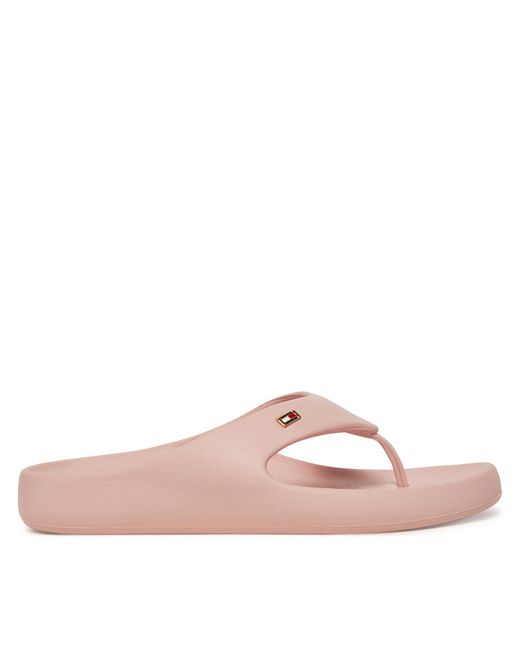 Tommy Hilfiger Pink Zehentrenner Comfort Beach Sandal Fw0Fw08522