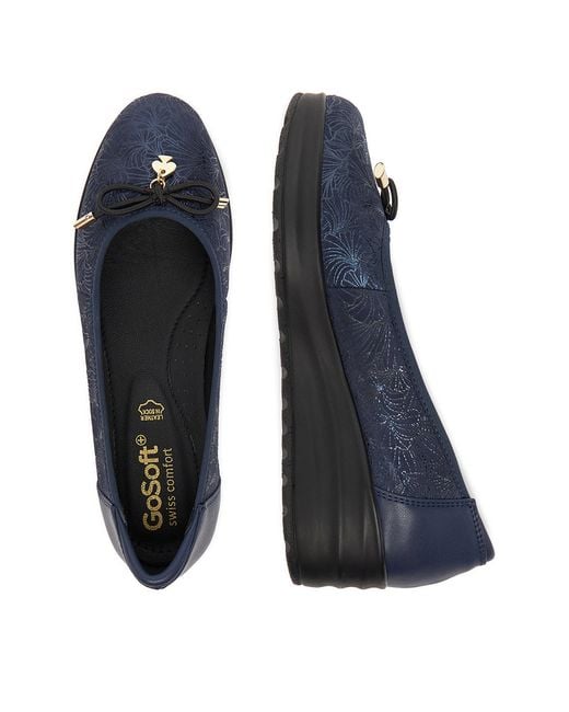 Go Soft Blue Ballerinas Ceo-Wi16-3243-02