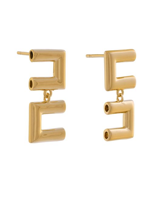 Elisabetta Franchi Metallic Ohrringe Or-54A-57E2-V140