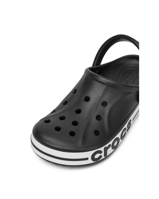 CROCSTM Black Pantoletten Bayaband Clog 205089-066