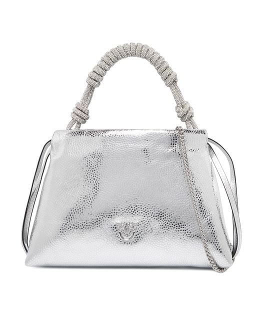 Pinko Gray Handtasche Mini Clutch+Manico Sp Al 25-26 Pltt 105908 A2Wd