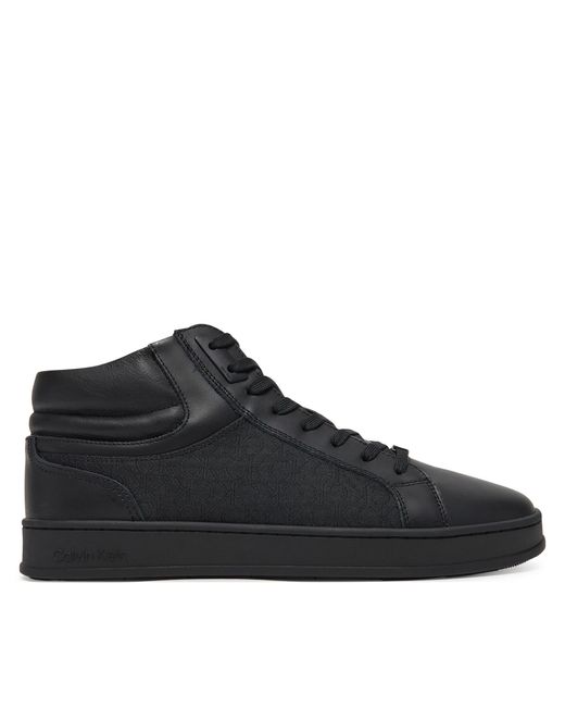 Calvin Klein Sneakers High Top Lace Up Eyelet Jaq Mono Hm0Hm01816 in Black für Herren