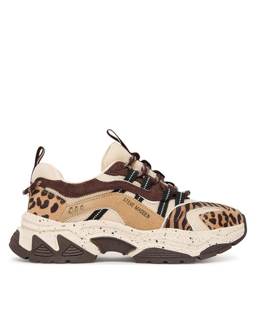 Steve Madden Brown Sneakers Animates-L Sm11004762