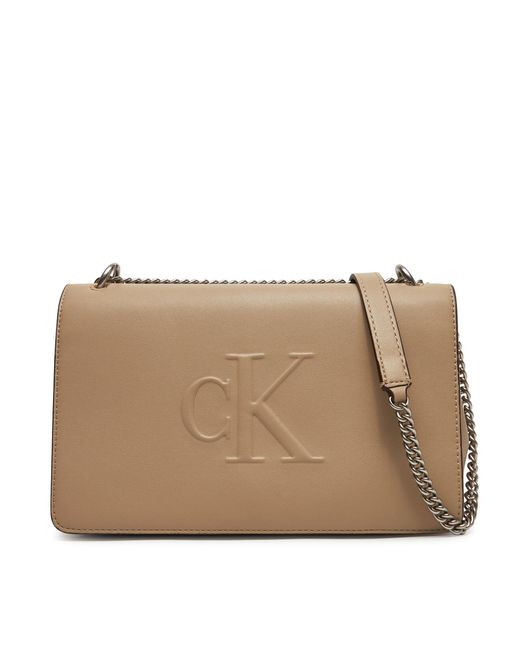 Calvin Klein Natural Handtasche Sculpted Ew Flap25 Shoulder Bag Lv04K3035G
