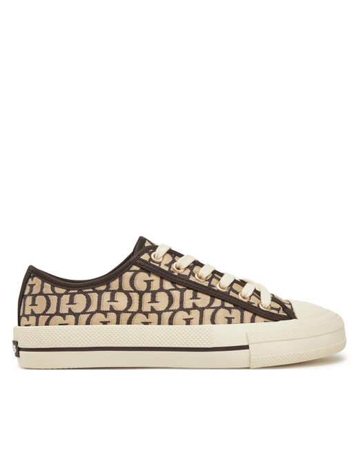 Guess Brown Sneakers Aus Stoff Flpcar Fal12