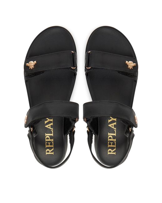 Replay Black Sandalen Gwf5D .000.C0003S