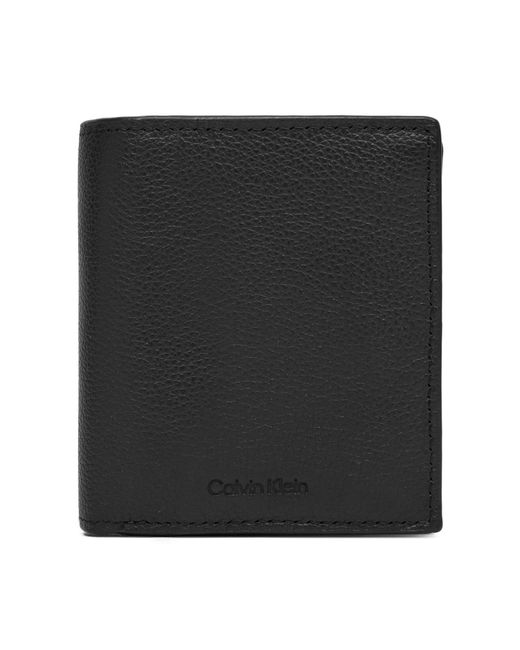Calvin Klein Große Herren Geldbörse Micropebble Comp Trifold W Coin Lv04D1034G in Black für Herren