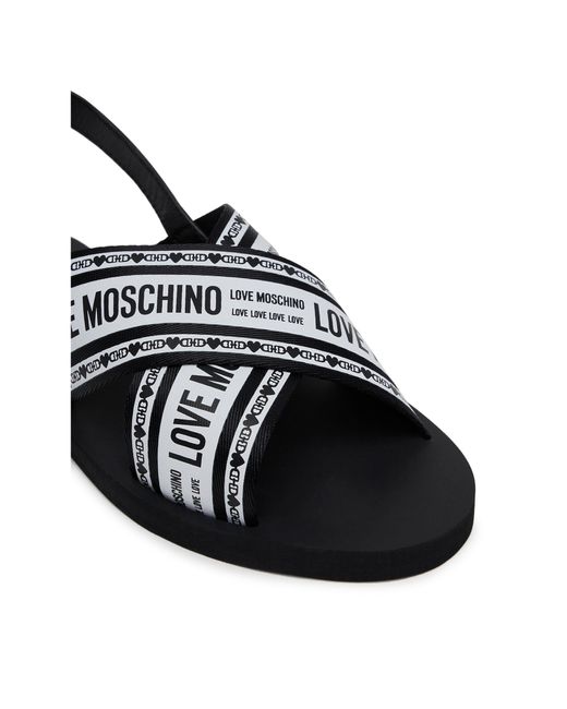 Love Moschino Black Sandalen San Lod Micro20 Ja16142G0Mix200A