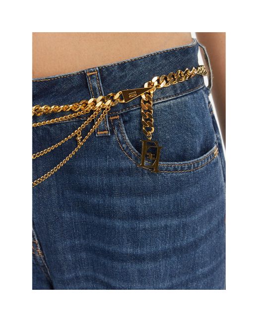Elisabetta Franchi Blue Damengürtel Ct-16A-52E2-V350