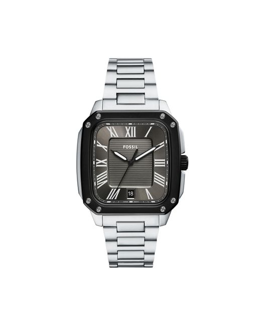 Fossil Uhr Crosby Fs6122 in Metallic für Herren