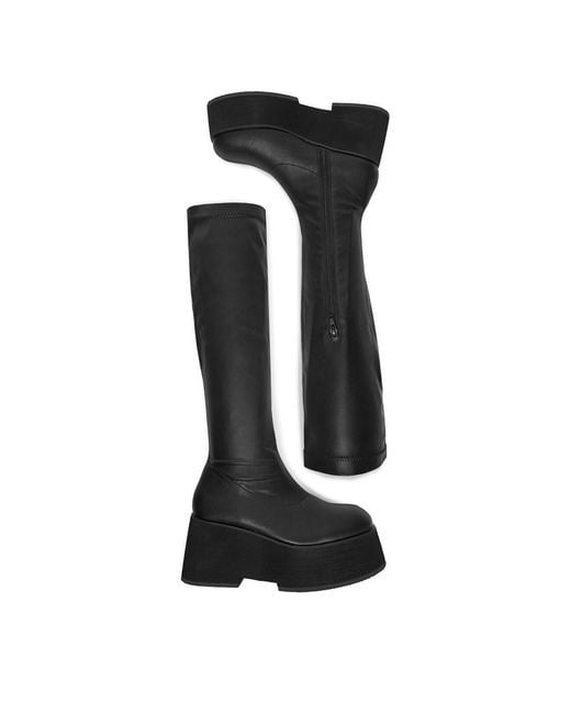 DeeZee Black Overknees W3Lh164802H