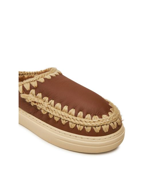 Mou Brown Hausschuhe Eskimo Bold Clog Fw411010B