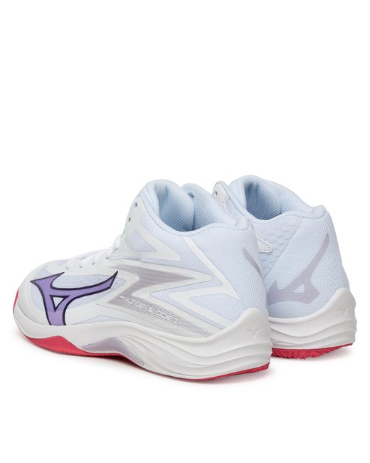 Mizuno White Hallenschuhe Hunder Blade Z Mid V1Gc2375