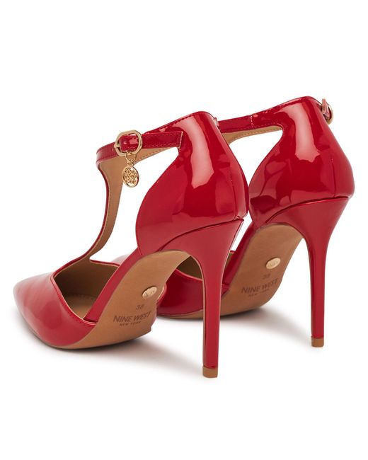 Nine West Red High Heels Ws21582-01