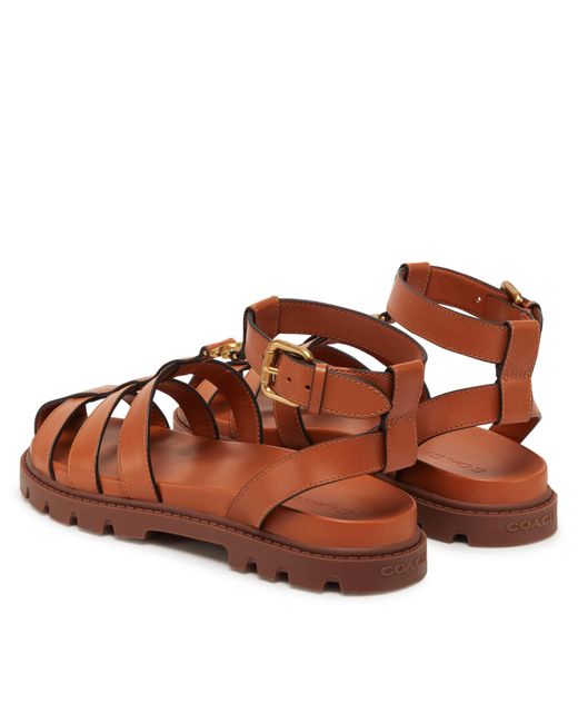COACH Brown Sandalen Car69