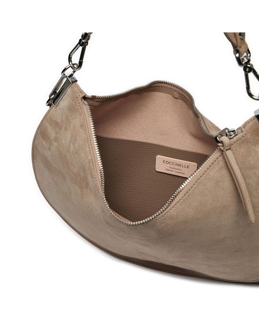 Coccinelle Brown Handtasche Qkg Sunup Suede E1 Qkg 13 01 01