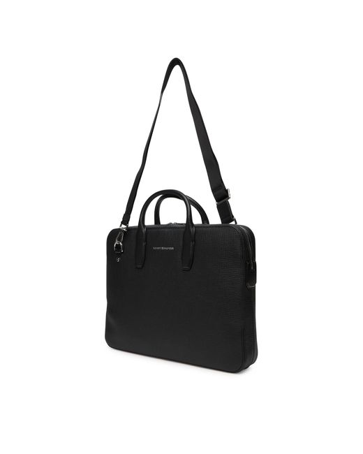 Tommy Hilfiger Laptoptasche Th Business Leather Computer Bag Am0Am13642 in Black für Herren
