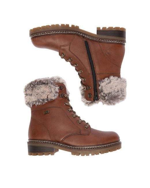 Remonte Brown Schnürschuhe Ceo-D0B74-24