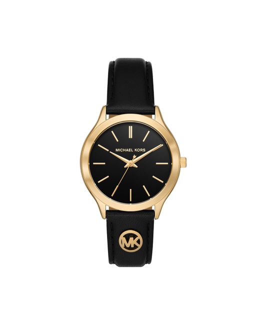 Michael Kors Metallic Uhr Slim Runway Mk7553