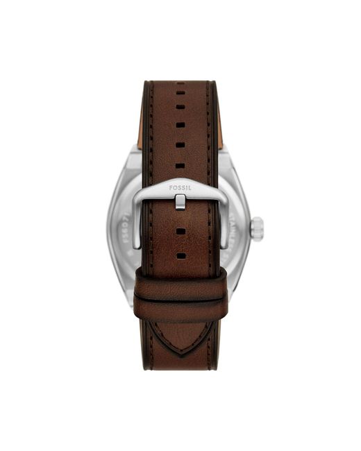 Fossil Uhr Everett Fs6071 in Metallic für Herren