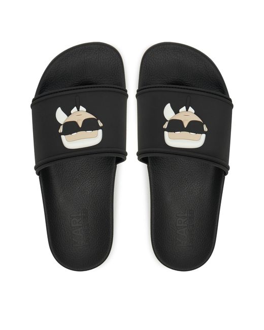 Karl Lagerfeld Black Pantoletten Kondo 2.0 Kl80905A