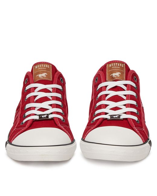 Mustang Sneakers Aus Stoff 4058-310 in Red für Herren