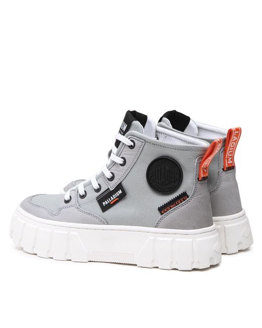 Palladium White Sneakers Aus Stoff Pallatower Hi 98573-091-M