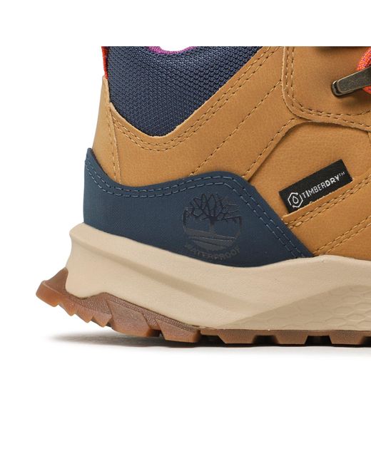 Timberland Blue Schnürstiefeletten Lincoln Peak Mid Lthr Wptb0A5Phy2311