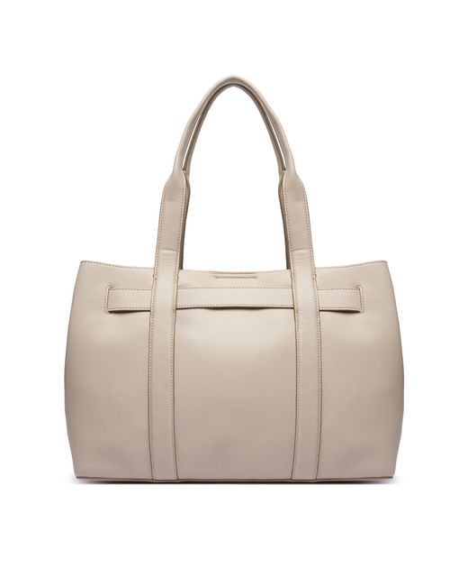 Calvin Klein Natural Handtasche Buckle Medium Tote Lv04F3294G