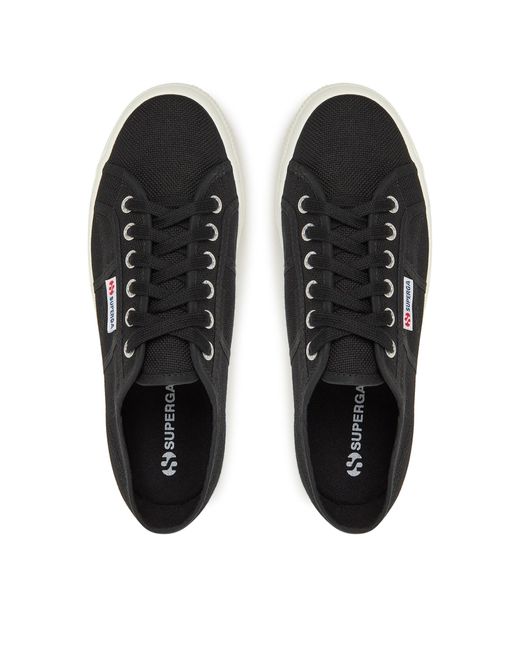 Superga Black Sneakers Aus Stoff 2790 Platform S9111Lw