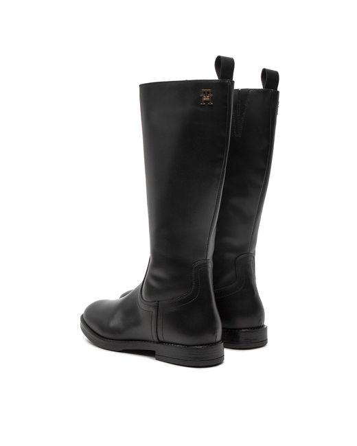 Tommy Hilfiger Black Stiefel T4A6-33591-0092999 S