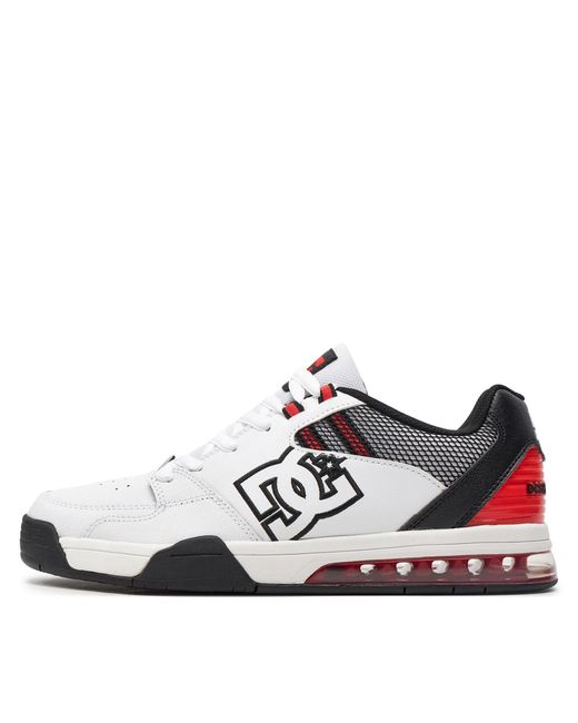 Dc Sneakers versatile adys200075 white/black/red xwkr für Herren