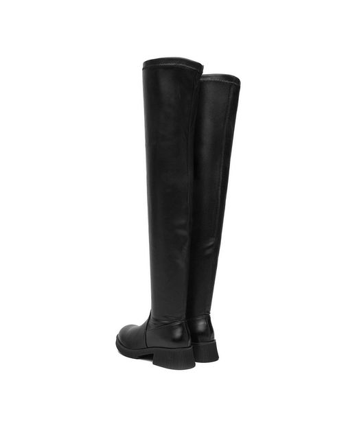 DeeZee Black Overknees Tya81-J218