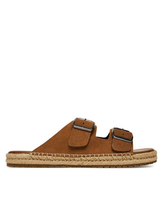 Tommy Hilfiger Espadrilles Flex Jutte Hilfiger Suede Sandal Fm0Fm05503 in Brown für Herren