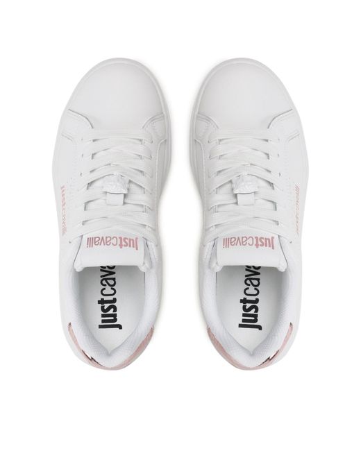 Just Cavalli White Sneakers 74Rb3Sb3 Weiß