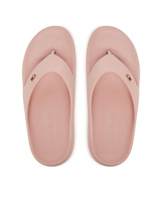 Tommy Hilfiger Pink Zehentrenner Comfort Beach Sandal Fw0Fw08522