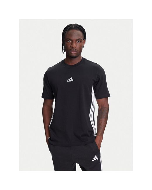 Adidas T-Shirt Essentials 3-Stripes Jd1906 Regular Fit in Blue für Herren