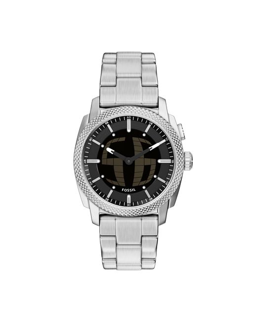Fossil Quarzuhr Machine in Metallic für Herren