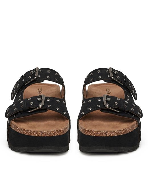 DeeZee Black Pantoletten Lb-P1685