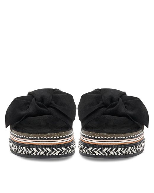 DeeZee Black Pantoletten E2050-3