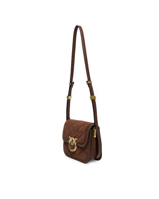 Pinko Brown Handtasche Love Box Bag Fl Mini Ai 25-26 Pltt 104297 A2Jh