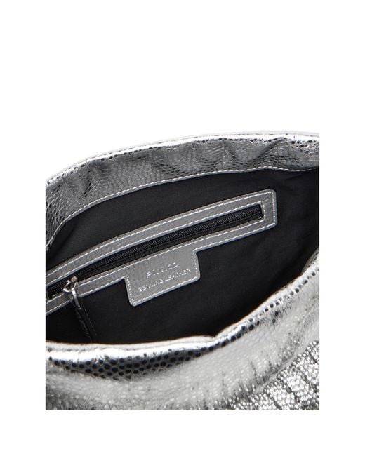 Pinko Gray Handtasche Mini Clutch+Manico Sp Al 25-26 Pltt 105908 A2Wd